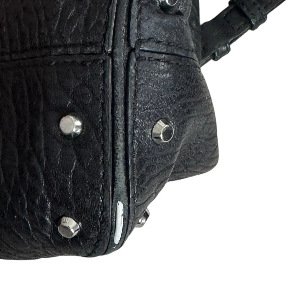 MICHAEL KORS UPTOWN ASTOR STUDDED LEATHER BAG Black